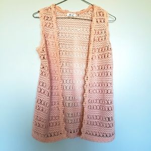 Dex Kids Knit Sleeveless Cardigan